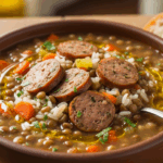 Lentil Soup With Sausage And Rice