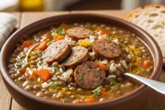 Lentil Soup With Sausage And Rice