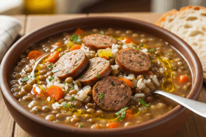 Lentil Soup With Sausage And Rice