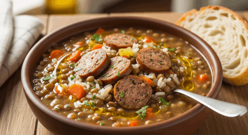 Lentil Soup With Sausage And Rice