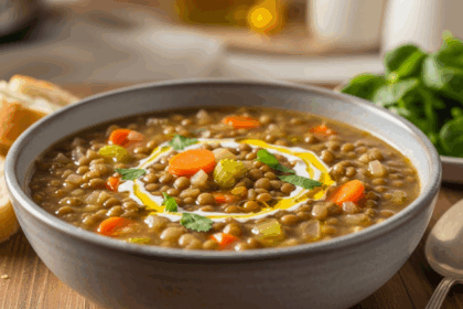Instant Pot Lentil Soup With Green Lentils