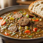 Homemade Lentil Soup With Sausage