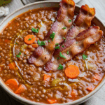 Homemade Lentil Soup With Bacon