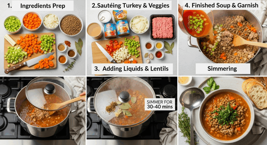 How To Make Lentil Soup With Ground Turkey