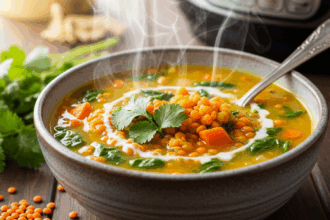Instant Pot Turmeric Lentil Soup