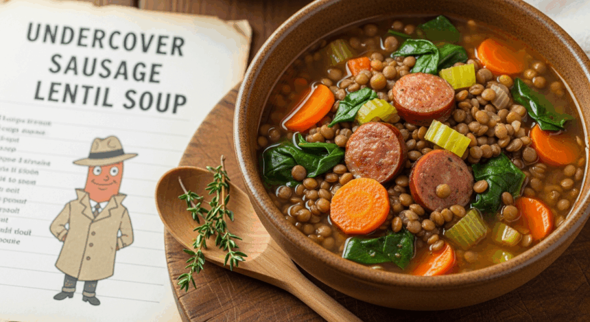 Undercover Sausage Lentil Soup Recipe