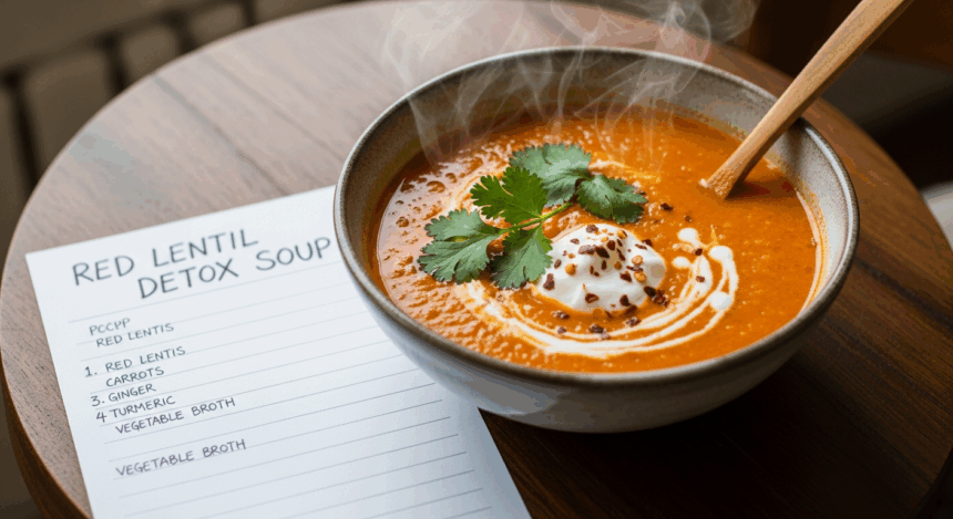 Red Lentil Detox Soup Recipe