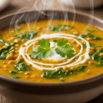 Curried Spinach & Lentil Soup