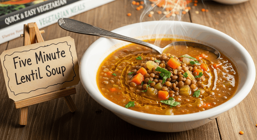 Five Minute Lentil Soup