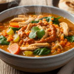 Curried Lentil Turkey Soup