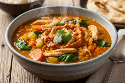 Curried Lentil Turkey Soup