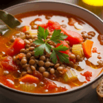Healthy Tomato Lentil Soup