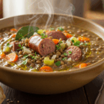 French Lentil Soup With Sausage