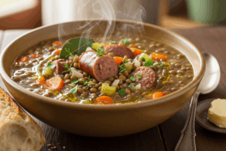 French Lentil Soup With Sausage