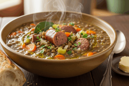 French Lentil Soup With Sausage