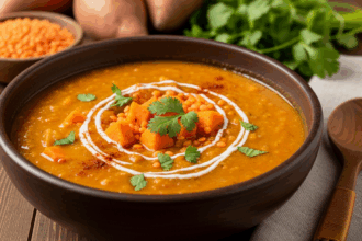 Sweet Potato And Red Lentil Soup