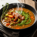 Lentil Bacon Soup Recipe