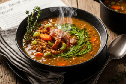 Lentil Bacon Soup Recipe