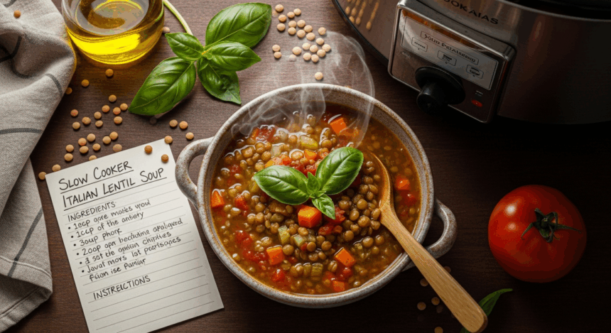 Italian Lentil Soup Recipe Slow Cooker