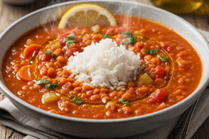 Red Lentil Soup With Rice