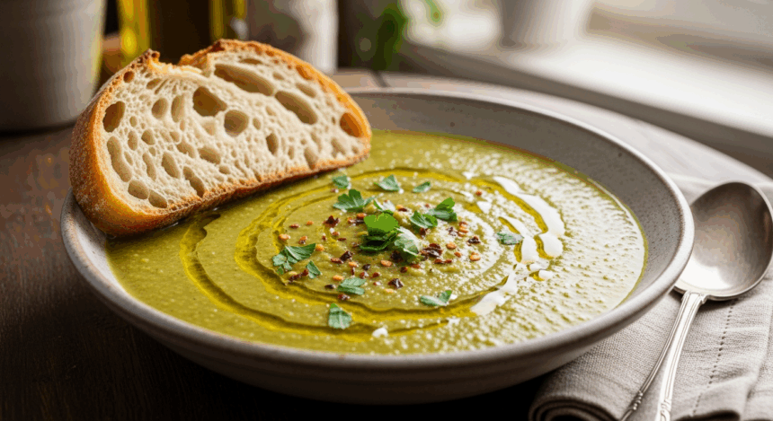 Creamy Green Lentil Soup Recipe