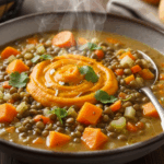 Butternut Squash Green Lentil Soup