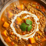 Curry Butternut Squash Lentil Soup