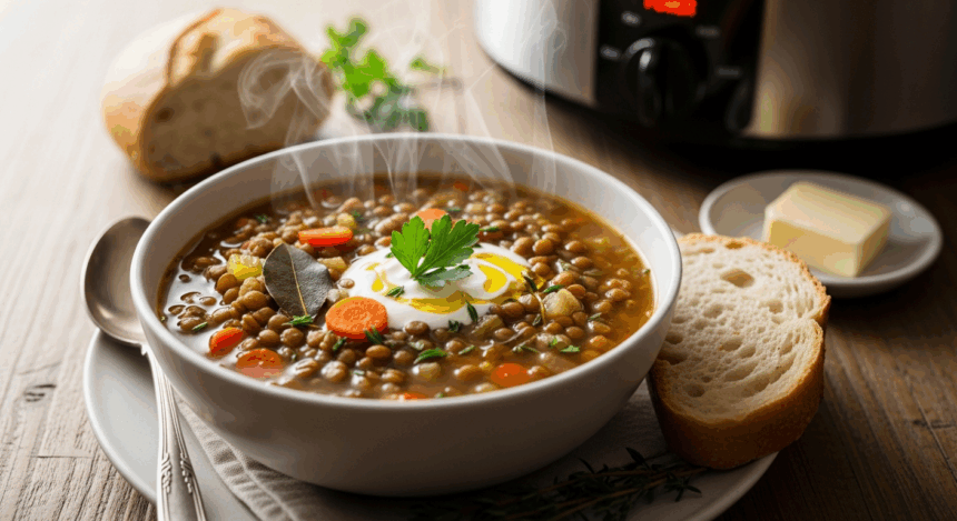 Best Slow Cooker Lentil Soup