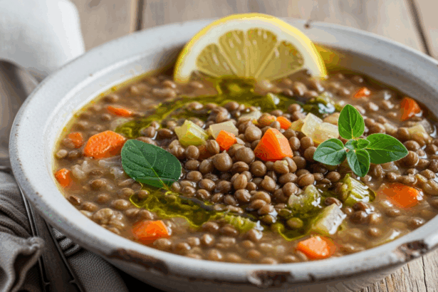 Vegan Greek Lentil Soup