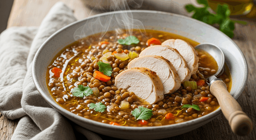 Lentil Soup With Chicken Breast