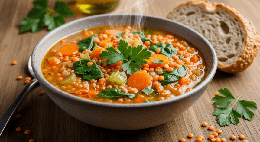 Healthy Vegan Lentil Soup
