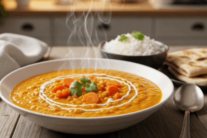 Curried Carrot Lentil Soup