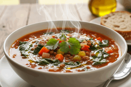 Vegan Lentil Spinach Soup