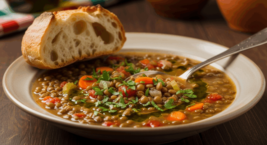 Traditional Italian Lentil Soup