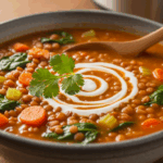 Slow Cooker Curried Lentil Soup