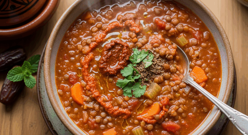 Vegan Moroccan Lentil Soup