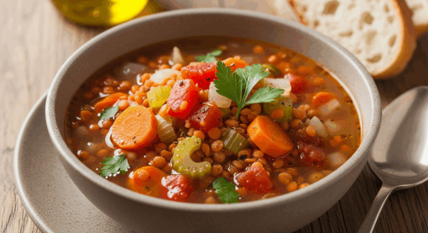 Easy Vegetarian Lentil Soup