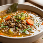 Lentil And Brown Rice Soup