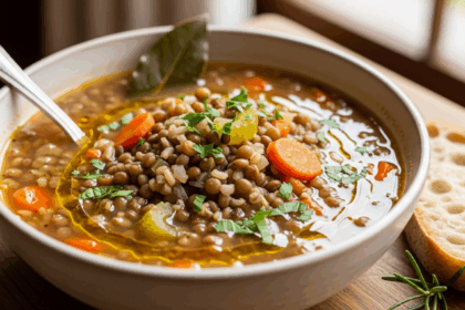 Lentil And Brown Rice Soup