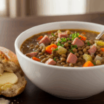 Slow Cooker Ham And Lentil Soup