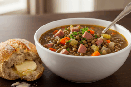 Slow Cooker Ham And Lentil Soup