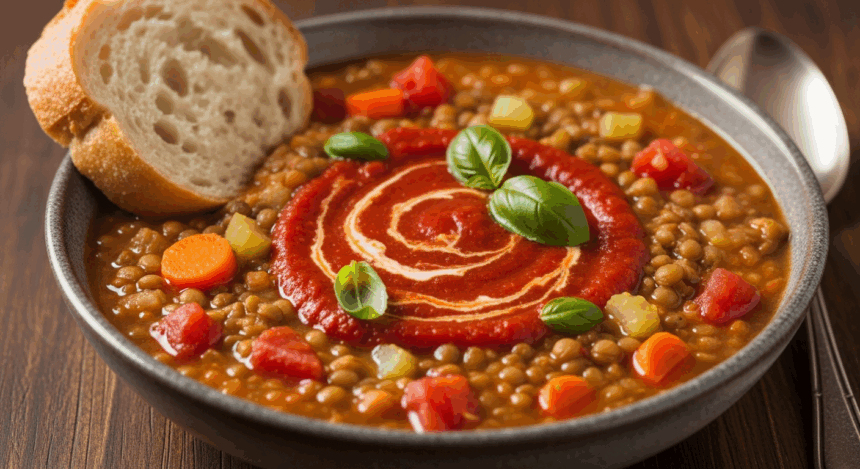 Lentil Soup With Tomato Sauce