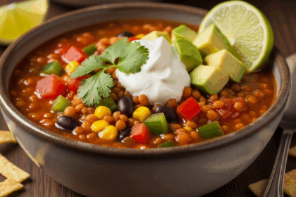 Mexican Red Lentil Soup