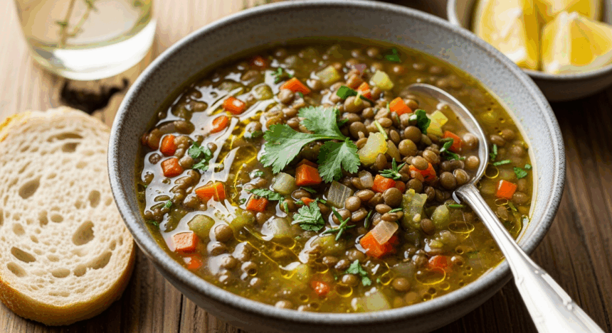 Easy Green Lentil Soup