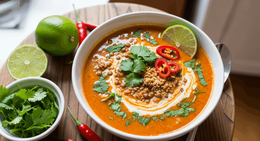 Thai Coconut Lentil Soup