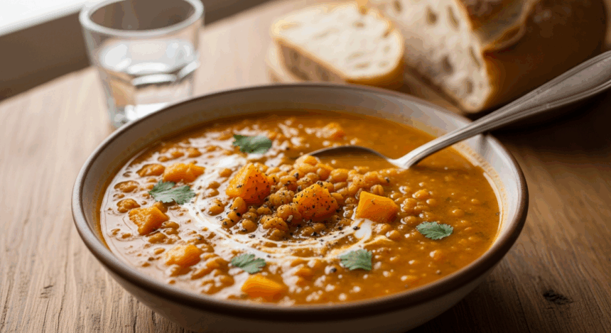 Lentil Soup With Butternut Squash