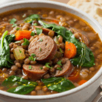 Lentil Soup With Sausage And Spinach