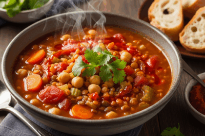Spicy Moroccan Lentil Soup