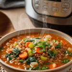 Instant Pot Lentil Soup Vegan