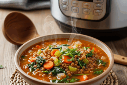 Instant Pot Lentil Soup Vegan